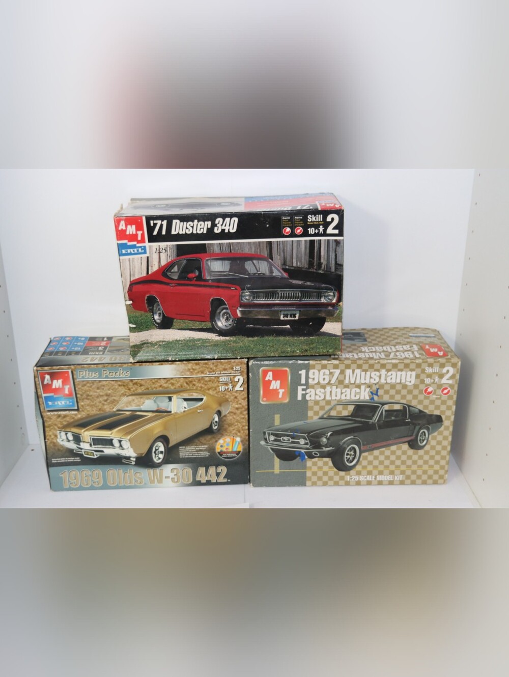 3 AMT Car Model Kits